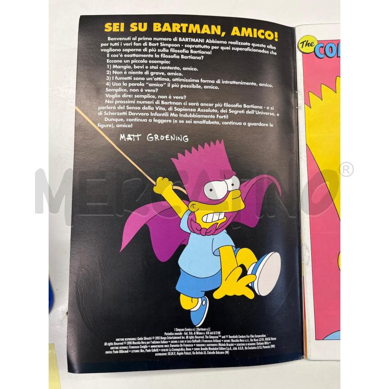 FUMETTO BARTMAN NR 1 1993 BONGO COMICS OTTIME CONDIZIONI | Mercatino dell'Usato Teramo 3