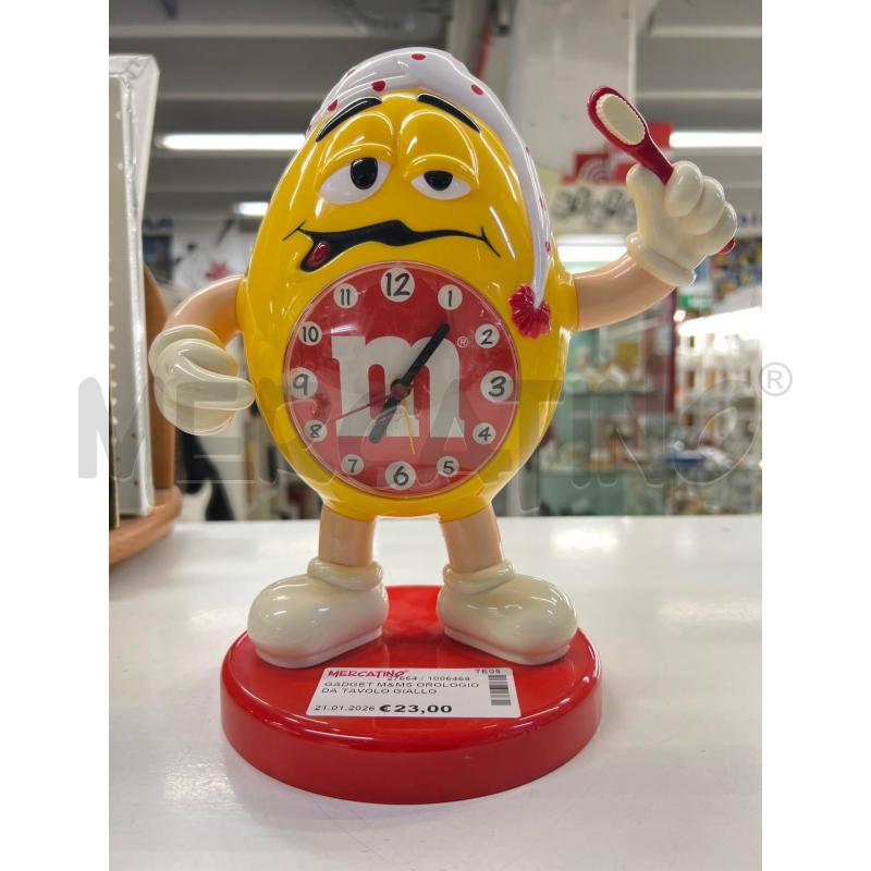 GADGET M&MS OROLOGIO DA TAVOLO GIALLO | Mercatino dell'Usato Teramo 1