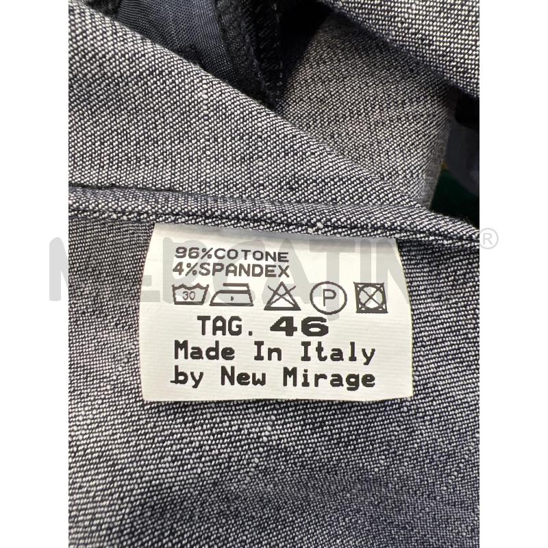 GIACCA DONNA ALBACHIARA BLU JEANS BORDI TASCHE BIANCHE | Mercatino dell'Usato Teramo 4