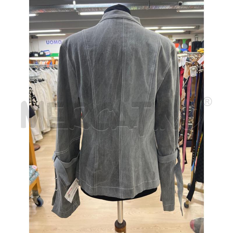 GIACCA DONNA ANIMA GRIGIO JEANSTO CHIUSURA INSERTI ARGENTATI | Mercatino dell'Usato Teramo 2