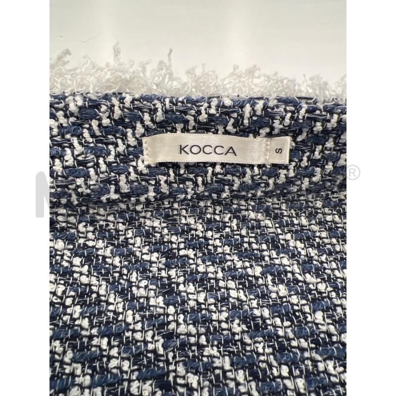 GIACCA DONNA KOCCA DI JEANS MANICA FILO BIANCO BLU | Mercatino dell'Usato Teramo 4