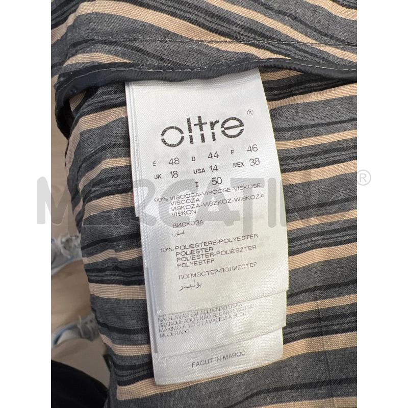 GIACCA DONNA OLTRE RIGHE VERTICALI GRIGIO BEIGE 2 TASCHE | Mercatino dell'Usato Teramo 4