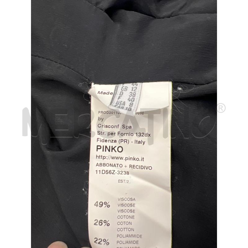 GIACCA DONNA PINKO NERO UN BOTTONE  | Mercatino dell'Usato Teramo 4