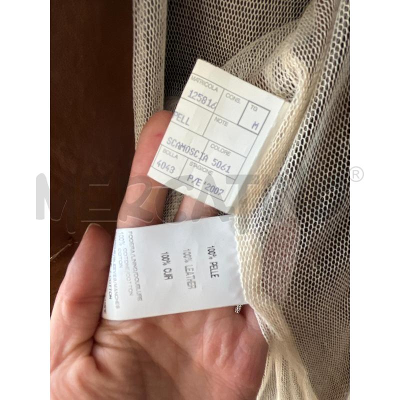 GIACCA DONNA SANTA CROCE MADE IN ITALY MARRONE SCAMOSCIATO IN PELLE AGN | Mercatino dell'Usato Teramo 4