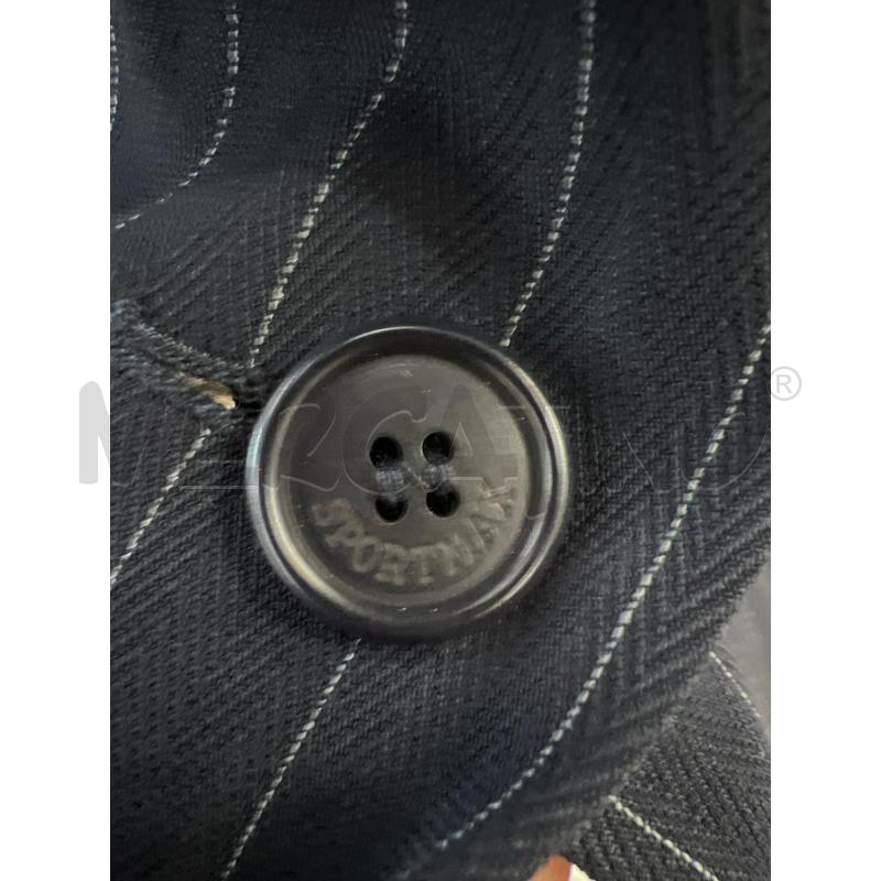 GIACCA DONNA SPORTMAX BLU NOTTE RIGHE VERTICALI BIANCHE TRATTEGGIATE | Mercatino dell'Usato Teramo 3