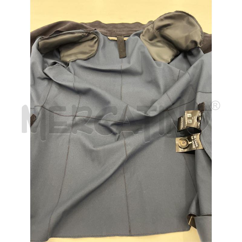 GIACCA DONNA THE JACKIE LEATHER BLU SCAMOSCIATO  | Mercatino dell'Usato Teramo 5