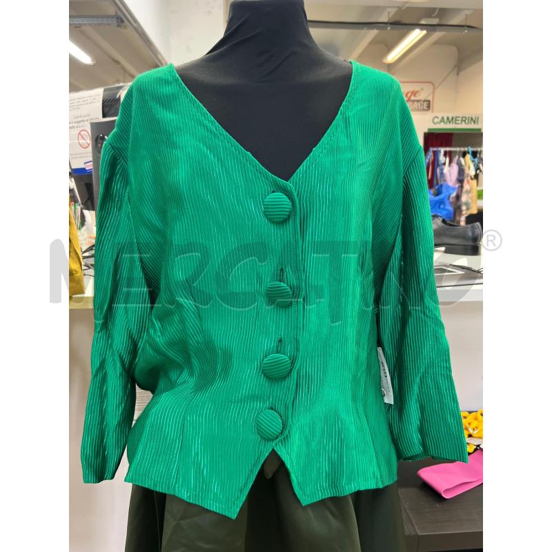 GIACCA DONNA VERDE A COSTINE BOTTONI CON RIVESTIMENTO  | Mercatino dell'Usato Teramo 1