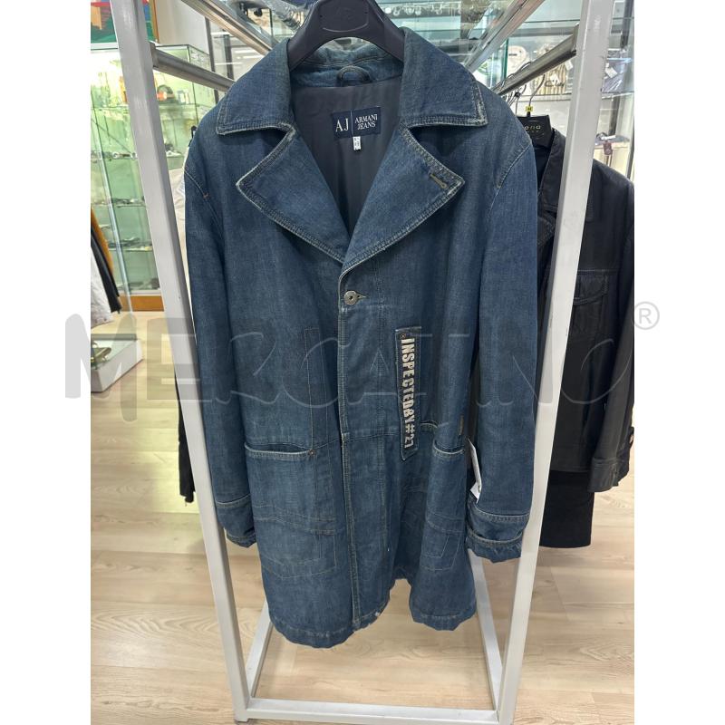 GIACCONE UOMO ARMANIJEANS BLU JEANS SCRITTE BIANCHE  | Mercatino dell'Usato Teramo 1