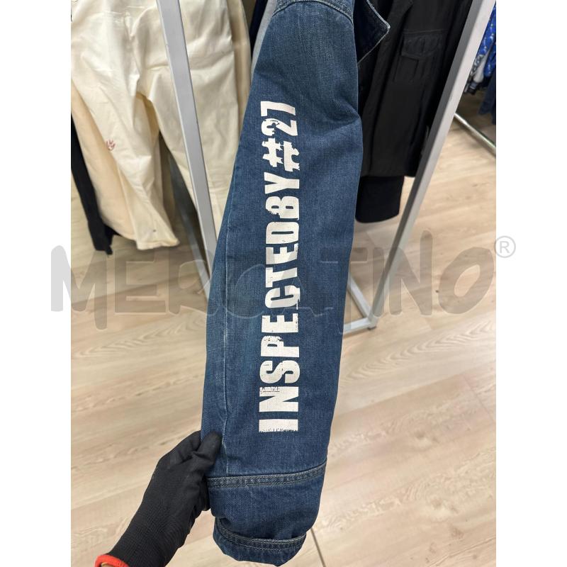 GIACCONE UOMO ARMANIJEANS BLU JEANS SCRITTE BIANCHE  | Mercatino dell'Usato Teramo 3