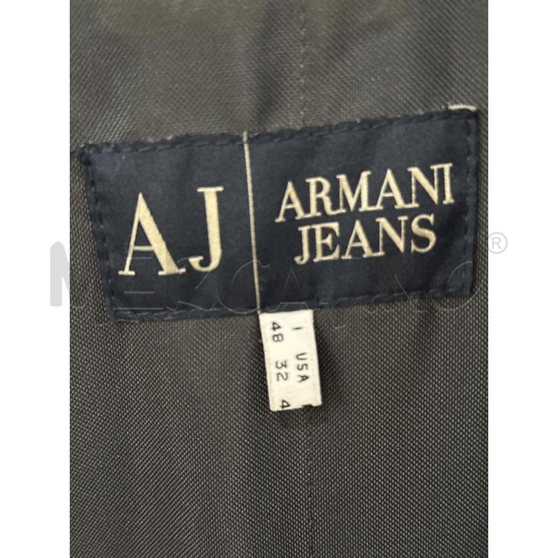 GIACCONE UOMO ARMANIJEANS BLU JEANS SCRITTE BIANCHE  | Mercatino dell'Usato Teramo 4