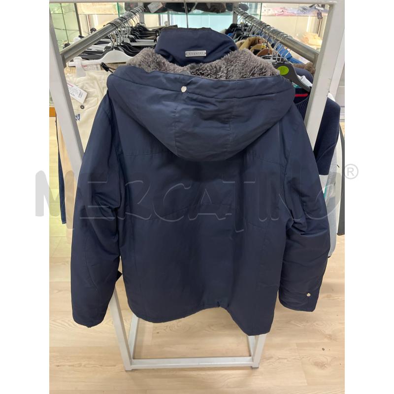 GIACCONE UOMO BUGATTI BLU NOTTE CAPPUCCIO MARRONE  INTERNO  | Mercatino dell'Usato Teramo 2