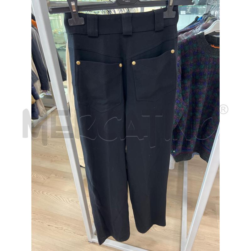 GIANNI VERSACE PANTALONE DONNA NERO A PALAZZO 100 LANA VINTAGE ATELIE MADE IN ITALY - COUTURE | Mercatino dell'Usato Teramo 3