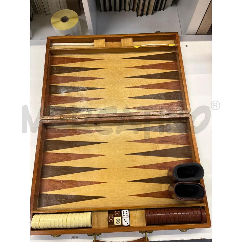GIOCO DA TAVOLO BACKGAMMON IN LEGNO VALIGETTA | Mercatino dell'Usato Teramo 1