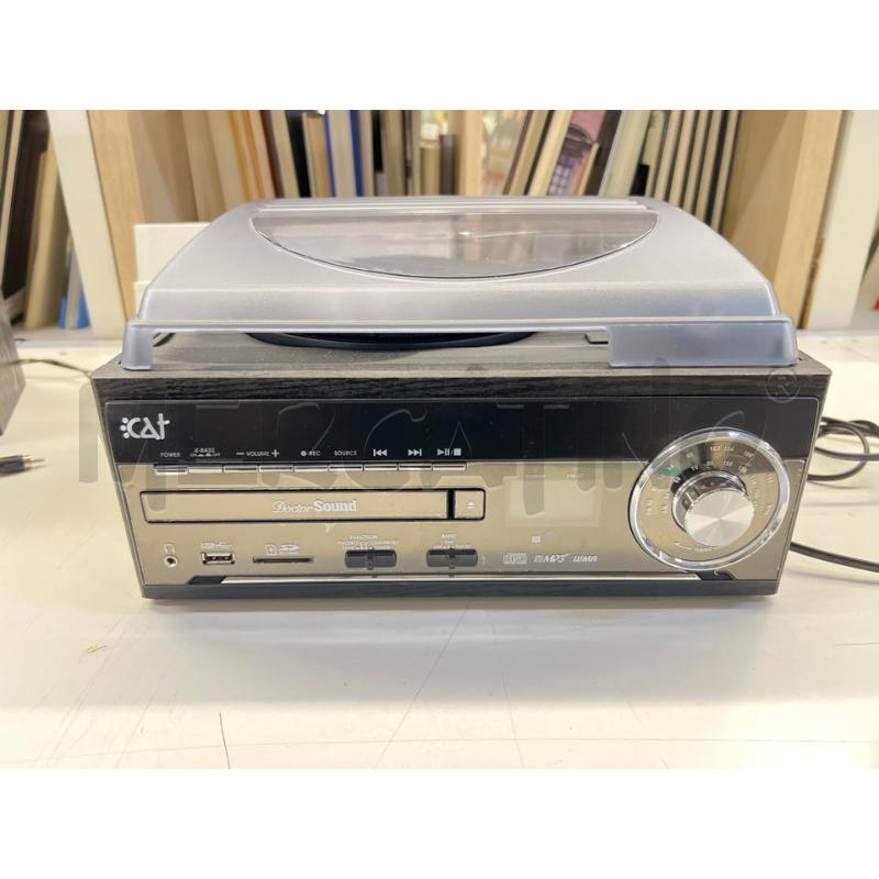 GIRADISCHI  MULTIRUNZIONA CAT STEREO CD USB MASTERIZZATORE + 2 CASSE | Mercatino dell'Usato Teramo 1