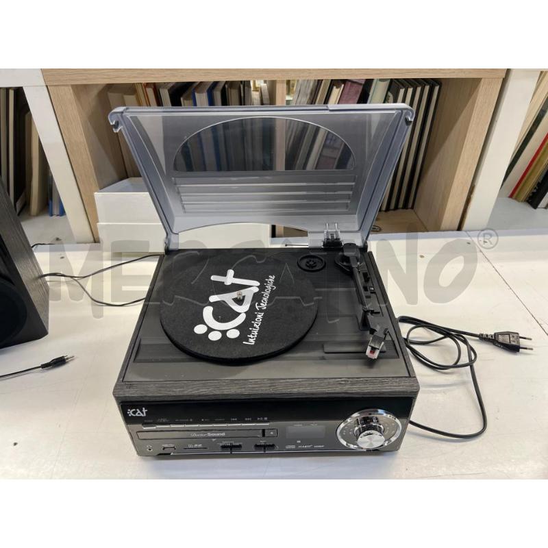 GIRADISCHI  MULTIRUNZIONA CAT STEREO CD USB MASTERIZZATORE + 2 CASSE | Mercatino dell'Usato Teramo 2
