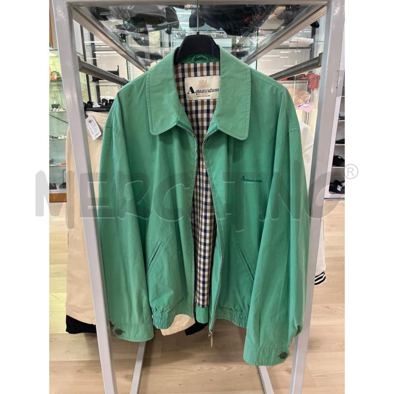 GIUBBOTTO UOMO ACQUASCUTUM VERDE ZIP CENTRALE  | Mercatino dell'Usato Teramo 1