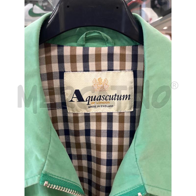 GIUBBOTTO UOMO ACQUASCUTUM VERDE ZIP CENTRALE  | Mercatino dell'Usato Teramo 3