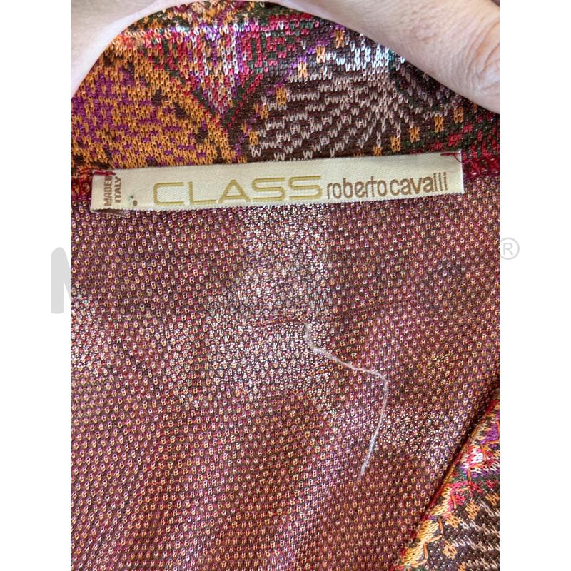 GONNA CLASS ROBERTO CAVALLI FANTASIA ARANCIONE ROSSO FIORI | Mercatino dell'Usato Teramo 4