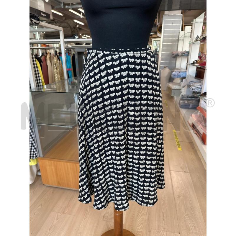 GONNA MAX MARA NERA FIOCCHI BEIGE  | Mercatino dell'Usato Teramo 1