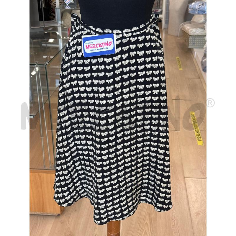 GONNA MAX MARA NERA FIOCCHI BEIGE  | Mercatino dell'Usato Teramo 2