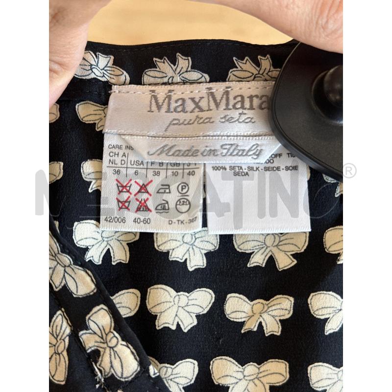 GONNA MAX MARA NERA FIOCCHI BEIGE  | Mercatino dell'Usato Teramo 3