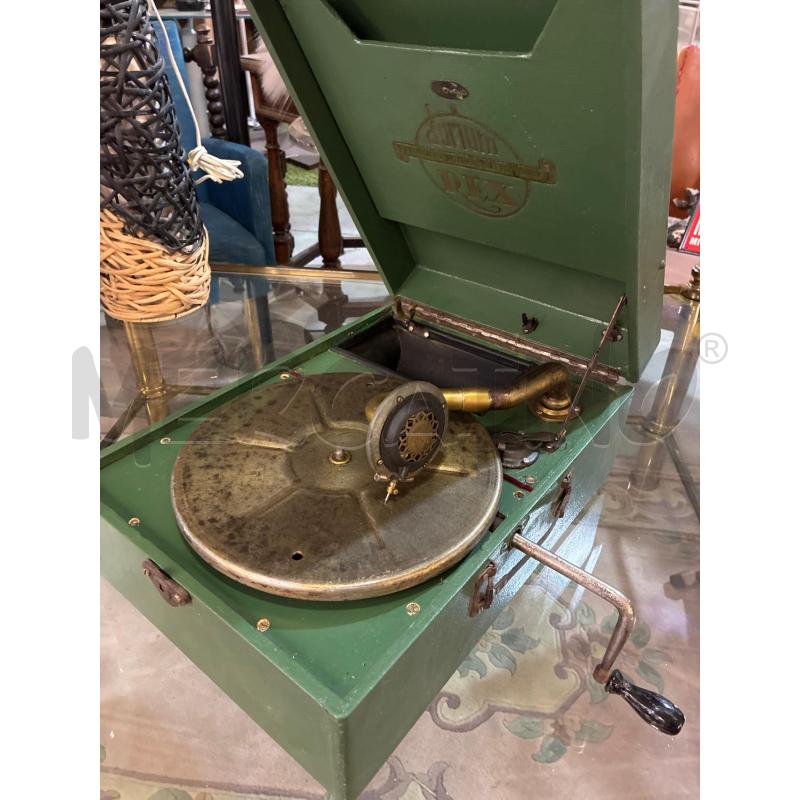 GRAMMOFONO A VALIGIA DURIUM REX ITALIA A MANOVELLA COL.VERDE | Mercatino dell'Usato Teramo 3