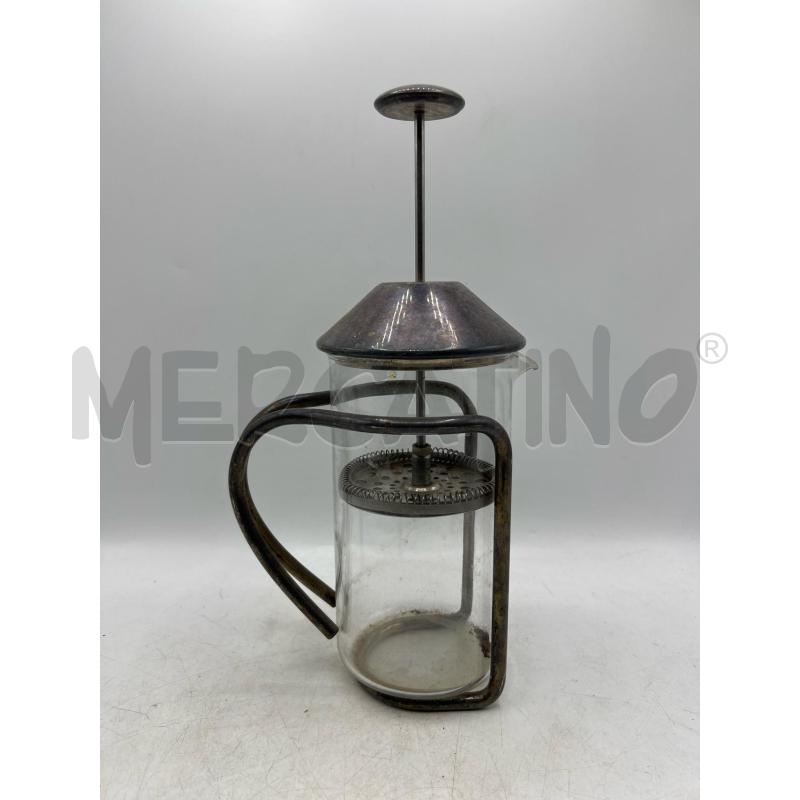 INFUSORE O MONTALATTE VINTAGE IN VETRO E METALLO DA COLLEZIONE | Mercatino dell'Usato Teramo 1