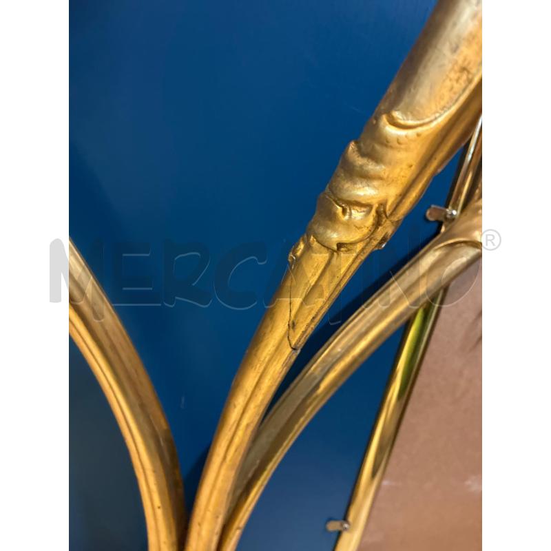 INGRESSO CONSOLLE BAROCCO SPECCHIO LEGNO DORATO VETRO | Mercatino dell'Usato Teramo 4