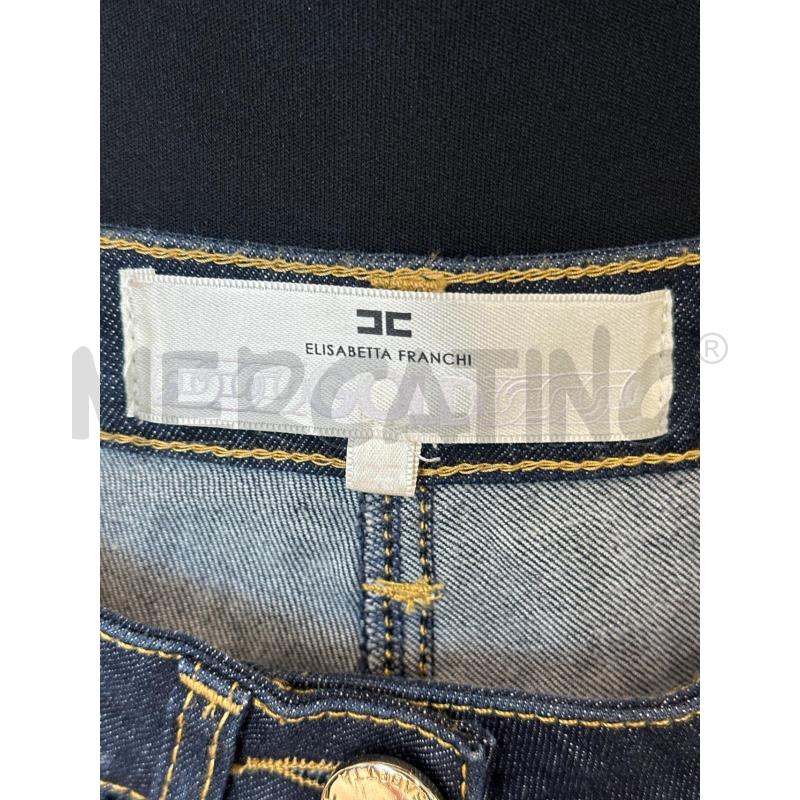 JEANS DONNA ELISABETTA FRANCHI BLU TASCHE CATENE DORATE | Mercatino dell'Usato Teramo 2