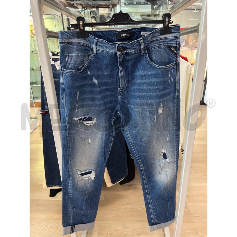 JEANS UOMO REPLAY CHIARO SCURO CON MINISTRAPPI | Mercatino dell'Usato Teramo 1