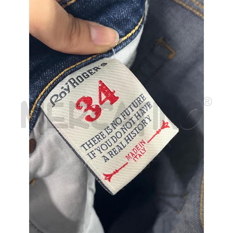 JEANS UOMO ROY ROGERS VARIO BLU CUCITURE GIALLE | Mercatino dell'Usato Teramo 3