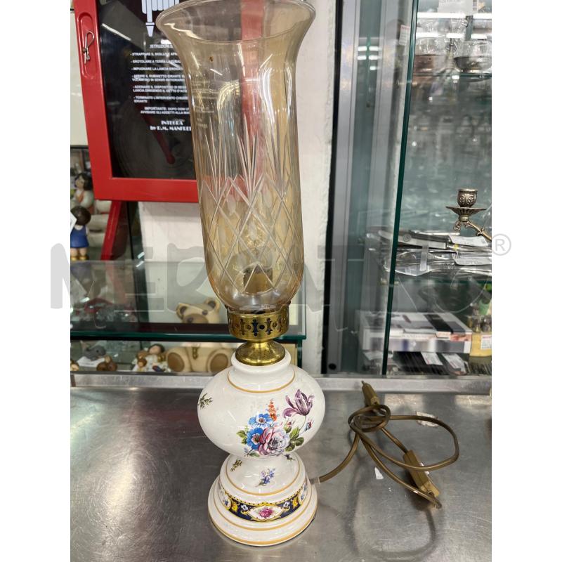 LAMPADARIO 1 LUCE FAZZOLETTO VETRO TONI FUCSIA | Mercatino dell'Usato Teramo 1