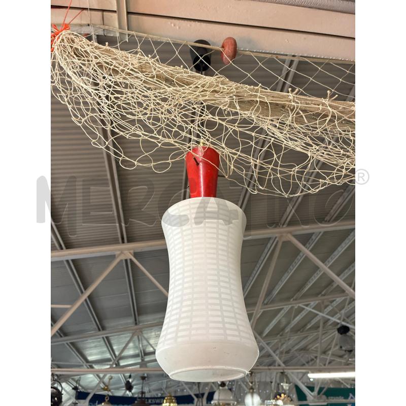 LAMPADARIO AURELIANO TOSO MURANO VETRO BIANCO 1LUCE | Mercatino dell'Usato Teramo 1