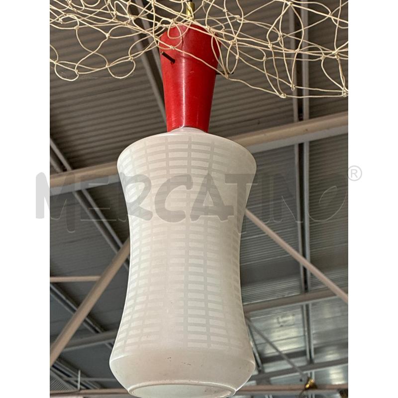 LAMPADARIO AURELIANO TOSO MURANO VETRO BIANCO 1LUCE | Mercatino dell'Usato Teramo 2
