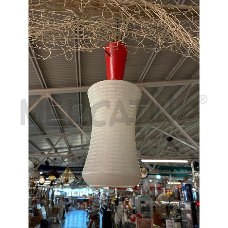 LAMPADARIO AURELIANO TOSO MURANO VETRO BIANCO 1 LUCE | Mercatino dell'Usato Teramo 1