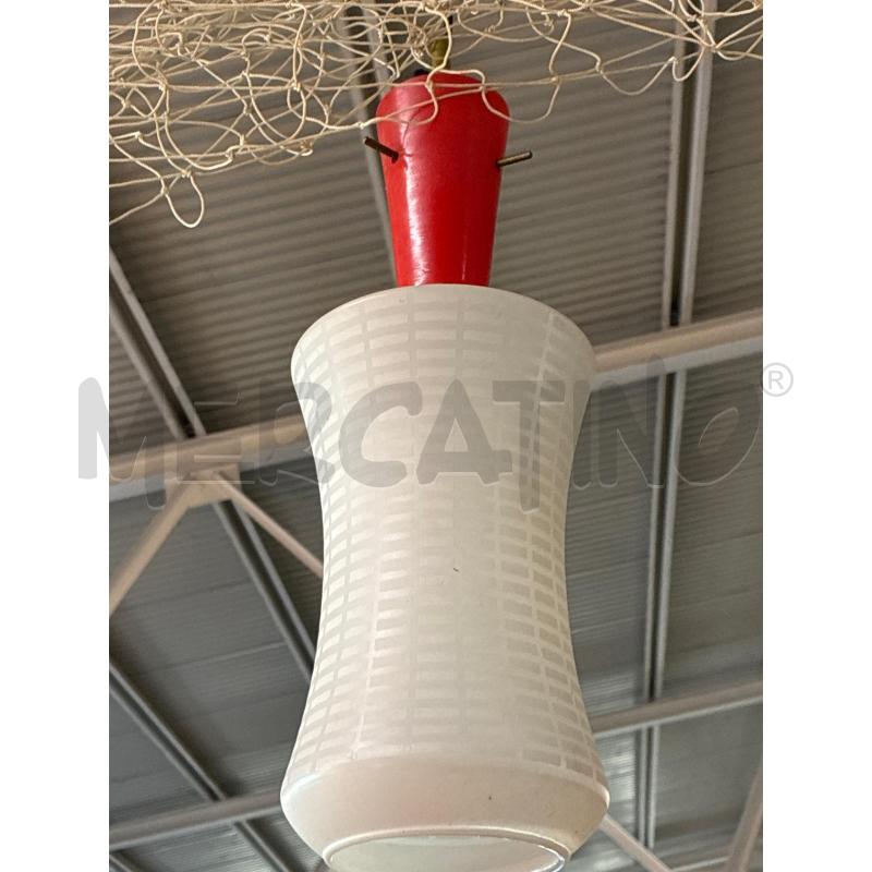 LAMPADARIO AURELIANO TOSO MURANO VETRO BIANCO 1 LUCE | Mercatino dell'Usato Teramo 2