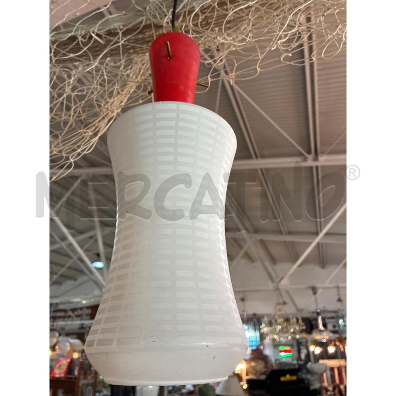 LAMPADARIO AURELIANO TOSO MURANO VETRO BIANCO 1 LUCE | Mercatino dell'Usato Teramo 3
