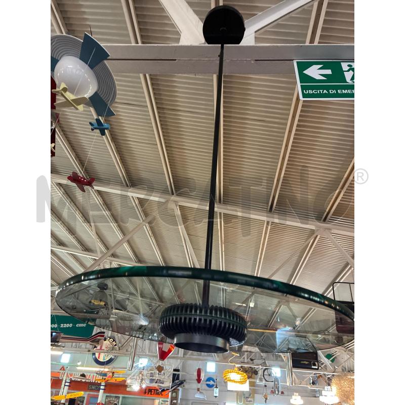 LAMPADARIO AUREOLA DI CINI&NILS NERO E VETRO TRASPARENTE | Mercatino dell'Usato Teramo 3