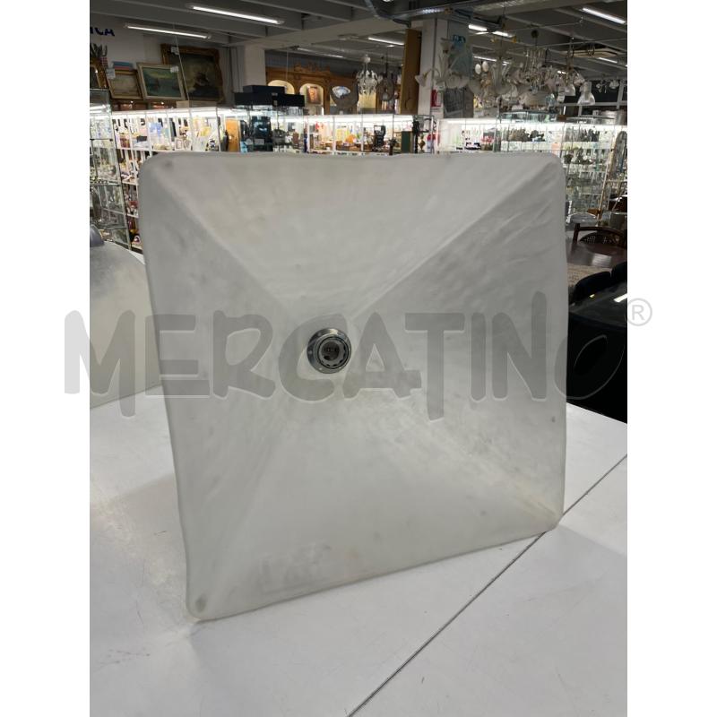 LAMPADARIO A SOSPENSIONE VETRO BIANCO FORMA PIRAMIDALE | Mercatino dell'Usato Teramo 4