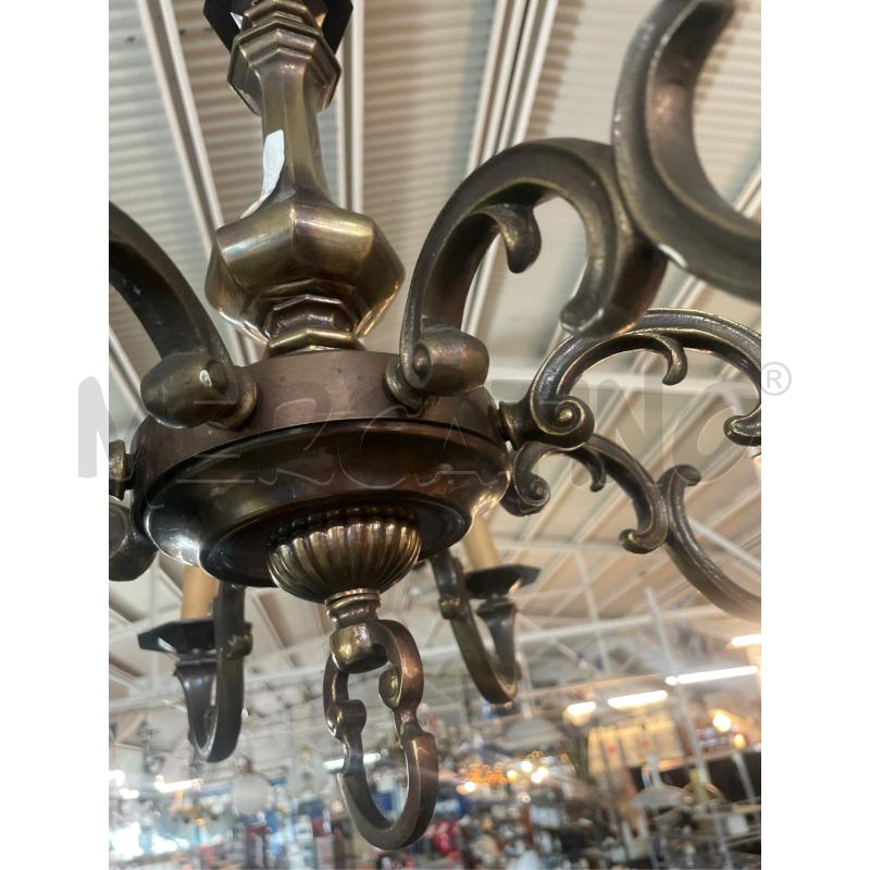 LAMPADARIO BRACCIA OTTONE 8 LUCI  | Mercatino dell'Usato Teramo 3
