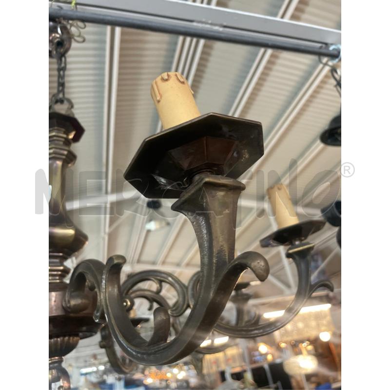 LAMPADARIO BRACCIA OTTONE 8 LUCI  | Mercatino dell'Usato Teramo 4