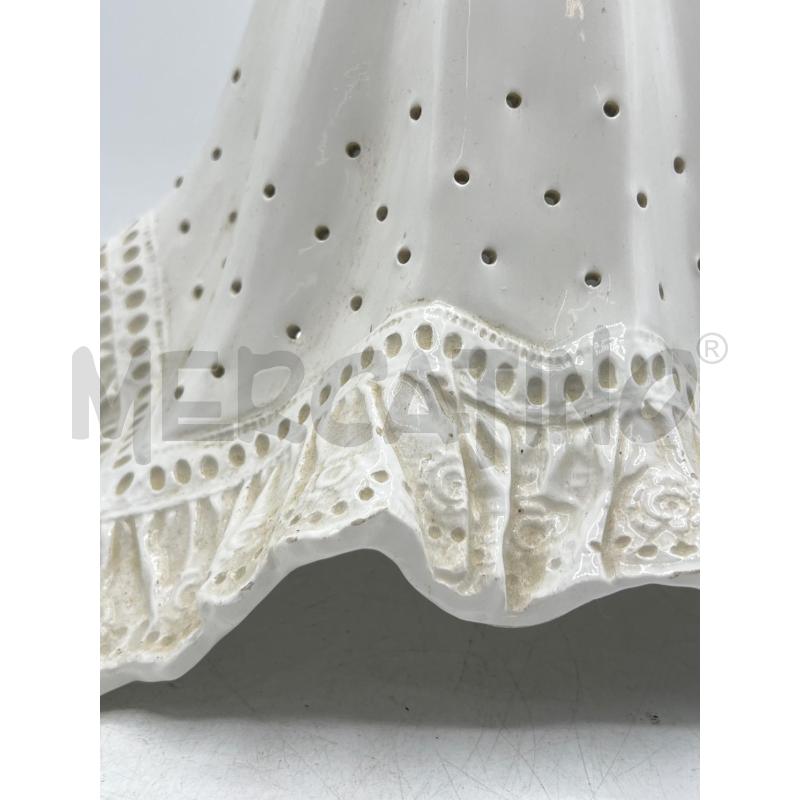 LAMPADARIO CERAMICA BIANCO FORMA FAZZOLETTO | Mercatino dell'Usato Teramo 2