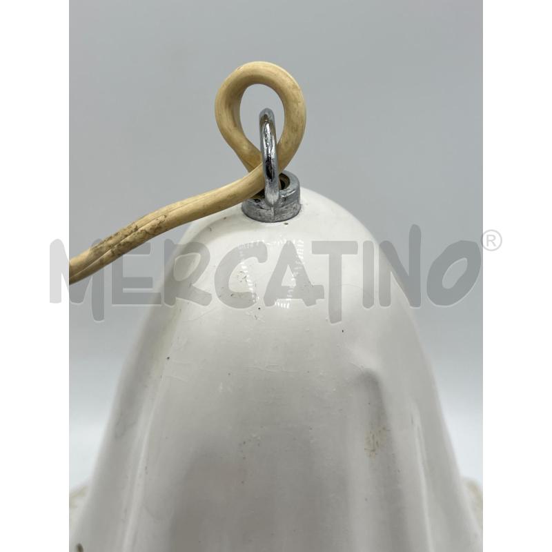 LAMPADARIO CERAMICA BIANCO FORMA FAZZOLETTO | Mercatino dell'Usato Teramo 3