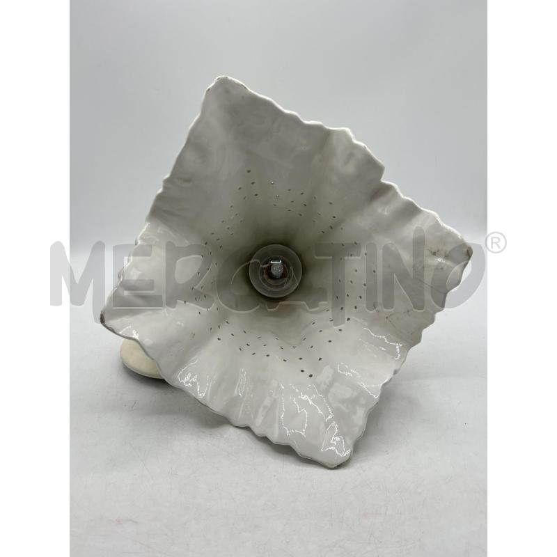 LAMPADARIO CERAMICA BIANCO FORMA FAZZOLETTO | Mercatino dell'Usato Teramo 4