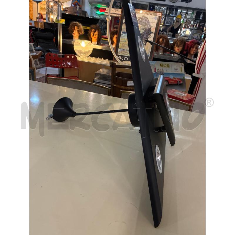 LAMPADARIO DESIGN LEGNO TRIANGOLARE NERO | Mercatino dell'Usato Teramo 2