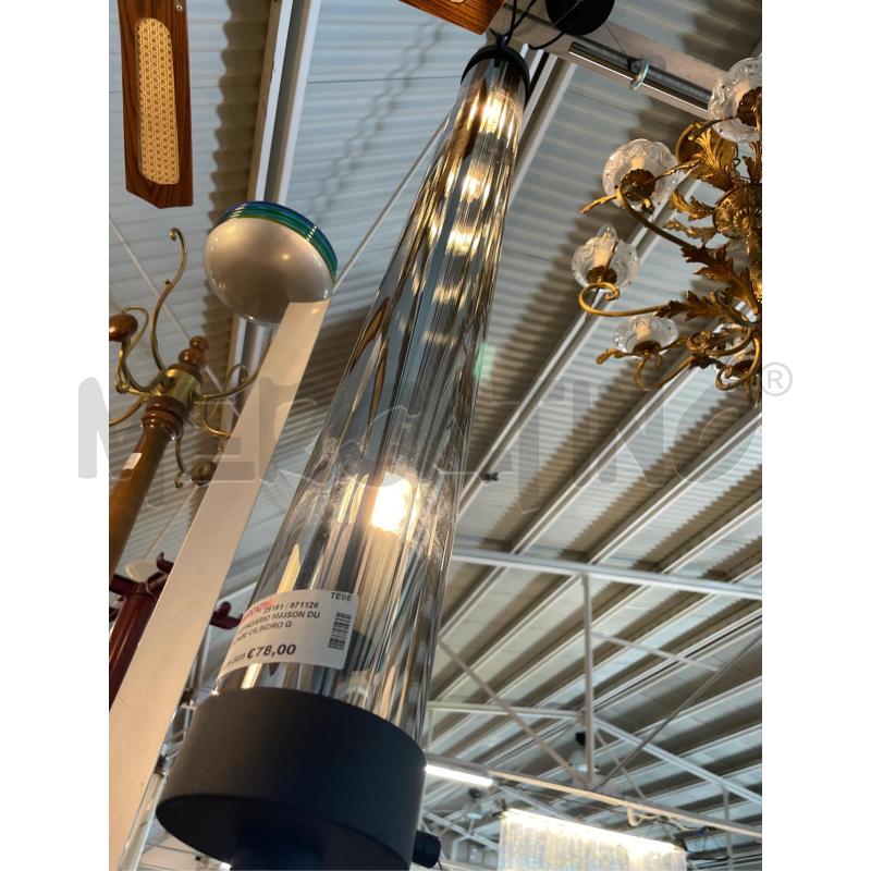 LAMPADARIO MAISON DU MONDE CILINDRO GRIGIO MODERNO  | Mercatino dell'Usato Teramo 2