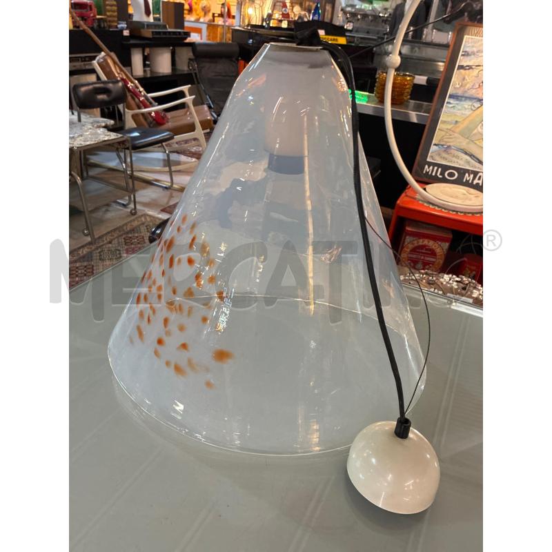 LAMPADARIO MURANO A CAMPANA VETRO PIGMENTI ARANCIO | Mercatino dell'Usato Teramo 5