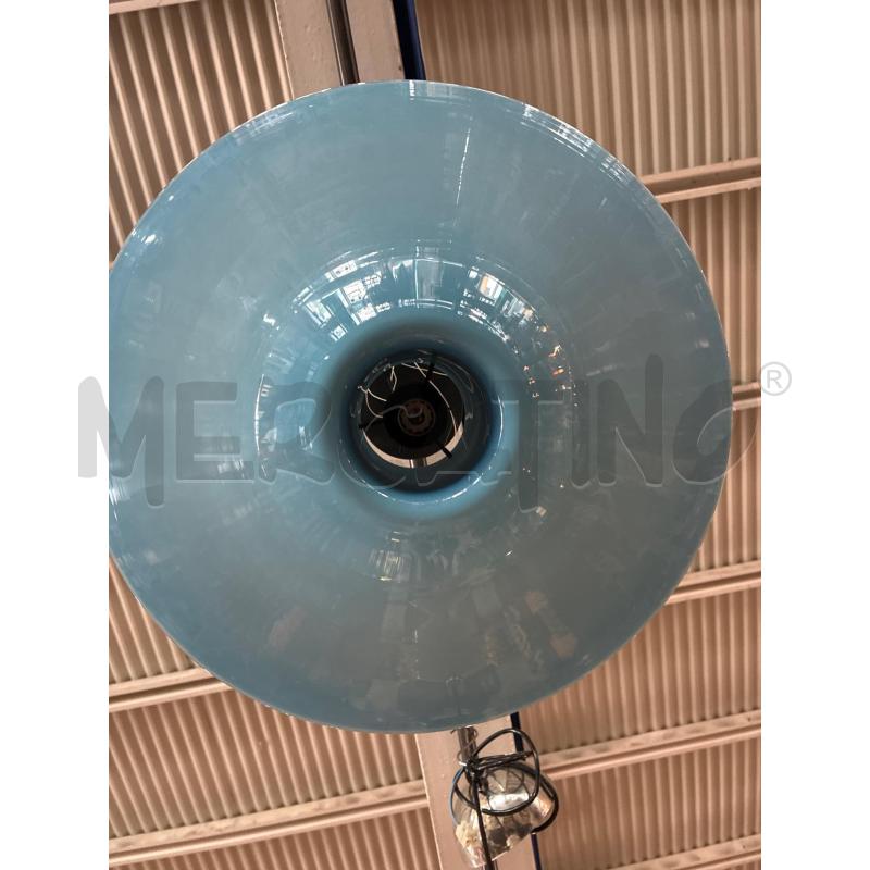 LAMPADARIO PLAFONIERA VETRO MURANESE TONI AZZURRI TONDA - PROB CARLO NASON - FORO CENTRALE | Mercatino dell'Usato Teramo 2