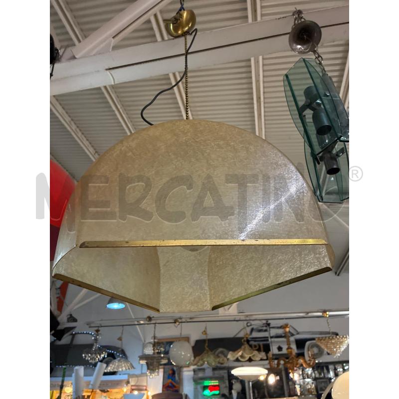 LAMPADARIO SALVATORE GREGORIETTI PER LAMPERTI IN FIBRA DI VETROXL | Mercatino dell'Usato Teramo 1