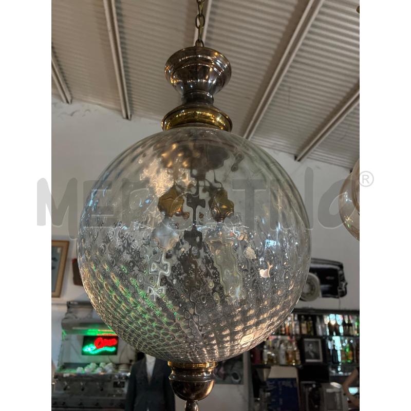 LAMPADARIO SFERA VETRO VINTAGE | Mercatino dell'Usato Teramo 2